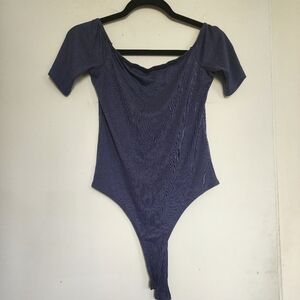 Love Culture blue chocker bodysuit size Medium
